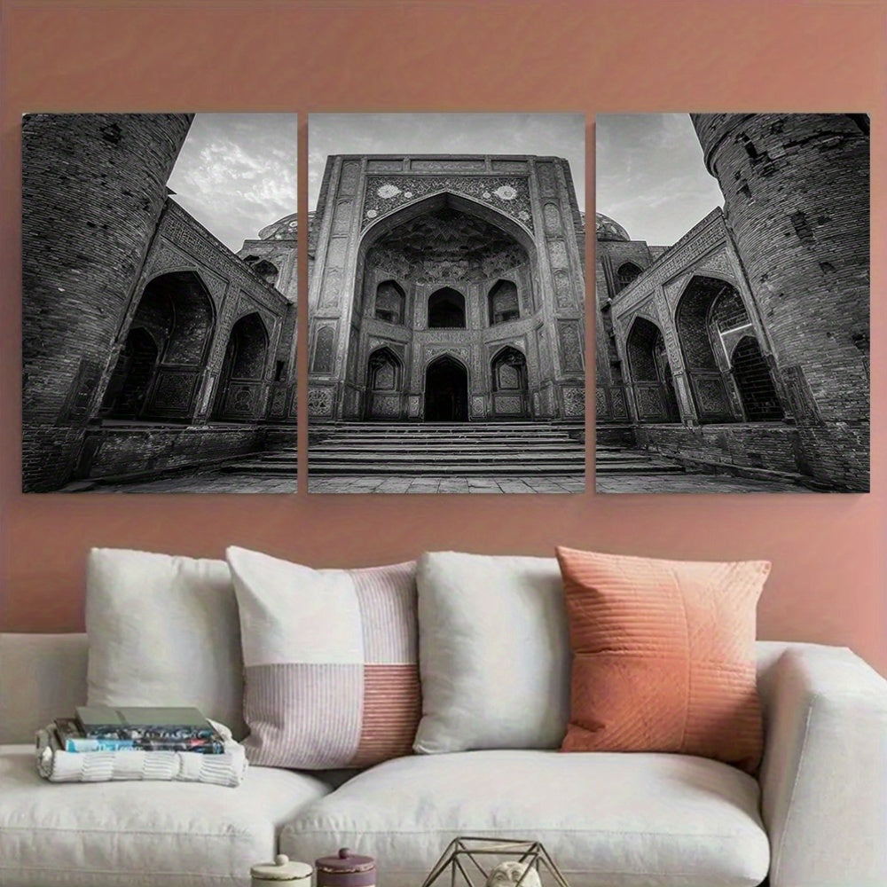 3pcs, 2D Flat Framed wall art - 40.64x60.96 cm, Set of 3 Karachi Posters, Pakistan Travel Prints, Karachi Travel Art, Islamic Wall Art, Islamic Travel Posters, Muslim Gift, Pakistani Decor627An16937