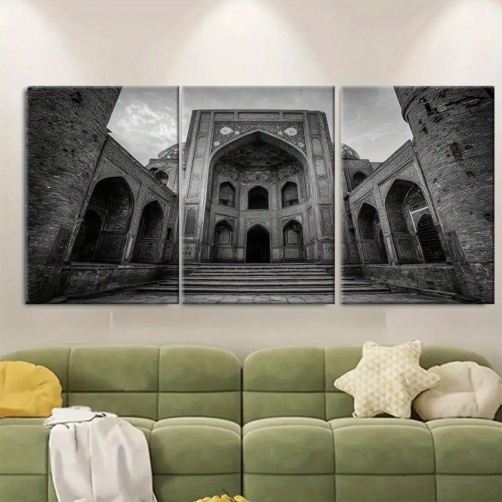 3pcs, 2D Flat Framed wall art - 40.64x60.96 cm, Set of 3 Karachi Posters, Pakistan Travel Prints, Karachi Travel Art, Islamic Wall Art, Islamic Travel Posters, Muslim Gift, Pakistani Decor627An16937