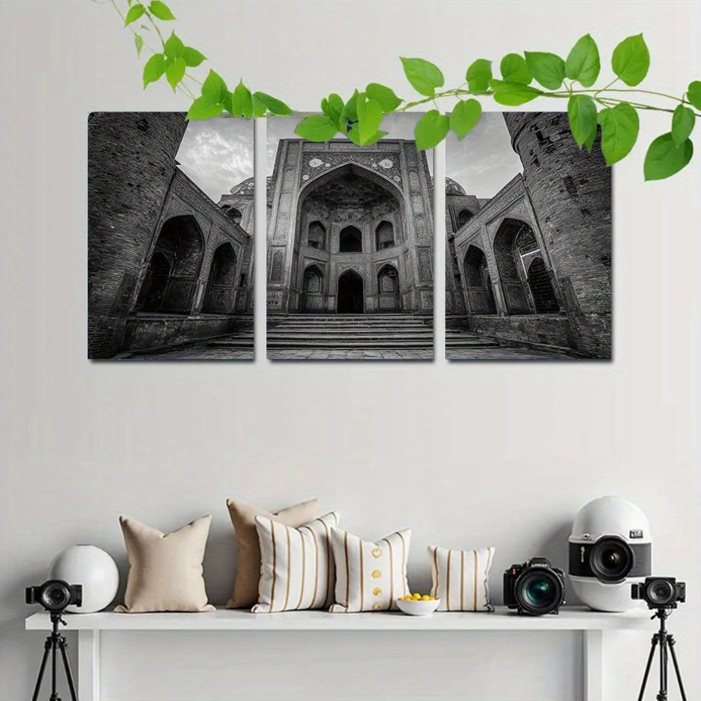 3pcs, 2D Flat Framed wall art - 40.64x60.96 cm, Set of 3 Karachi Posters, Pakistan Travel Prints, Karachi Travel Art, Islamic Wall Art, Islamic Travel Posters, Muslim Gift, Pakistani Decor627An16937