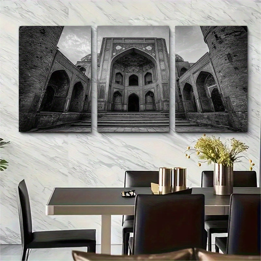 3pcs, 2D Flat Framed wall art - 40.64x60.96 cm, Set of 3 Karachi Posters, Pakistan Travel Prints, Karachi Travel Art, Islamic Wall Art, Islamic Travel Posters, Muslim Gift, Pakistani Decor627An16937