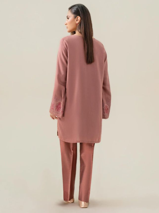 Limelight: Raw Silk Co-Ord Set-Embroidered (Pret)