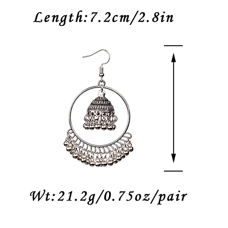 New Big Round Tassel Earrings