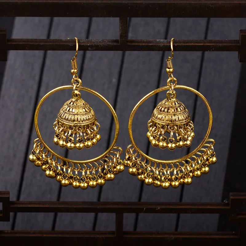 New Big Round Tassel Earrings