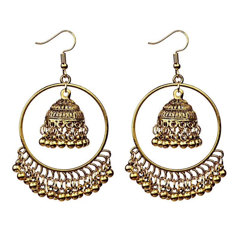 New Big Round Tassel Earrings