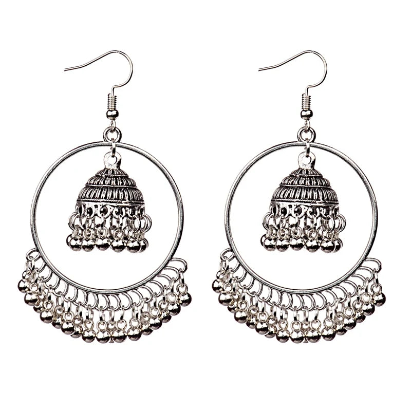 New Big Round Tassel Earrings