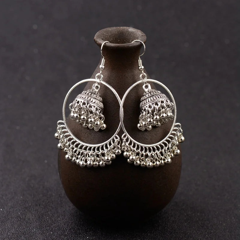 New Big Round Tassel Earrings