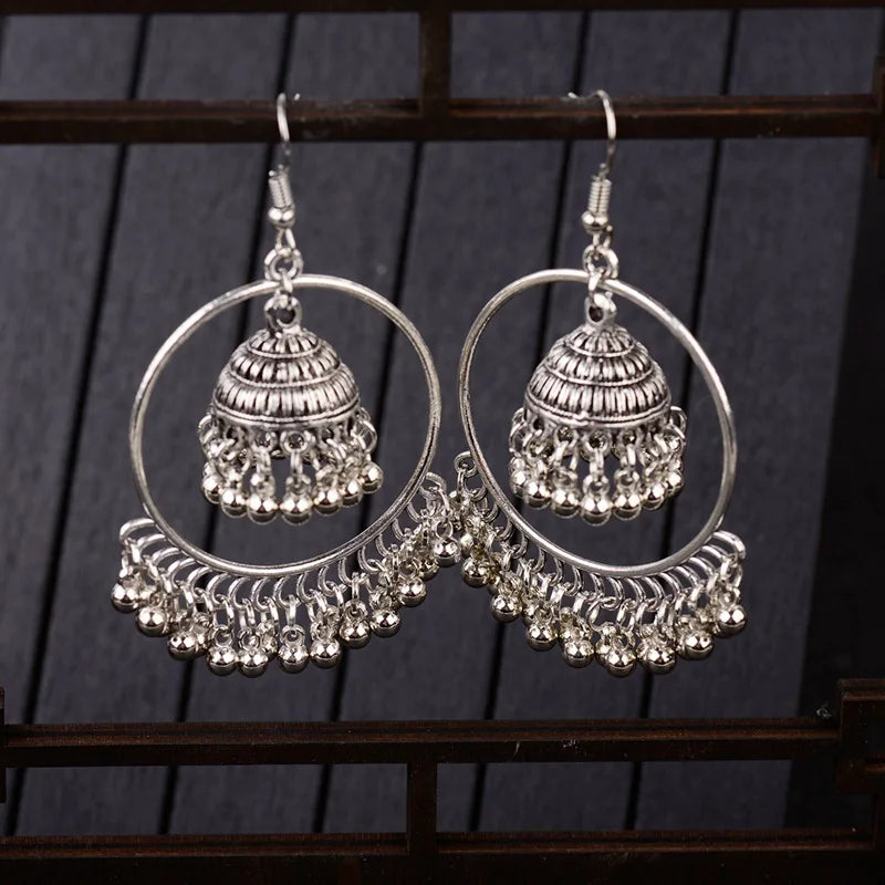 New Big Round Tassel Earrings