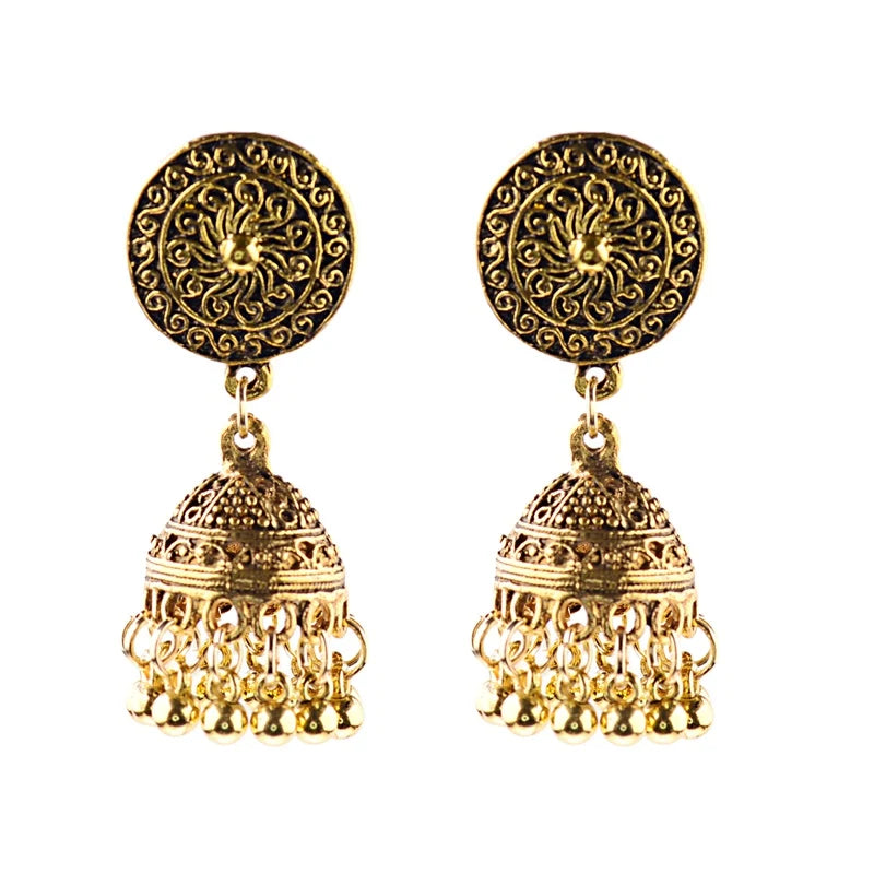 New Big Round Tassel Earrings
