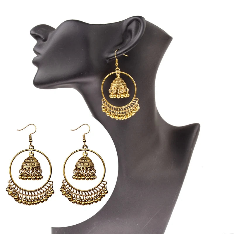 New Big Round Tassel Earrings
