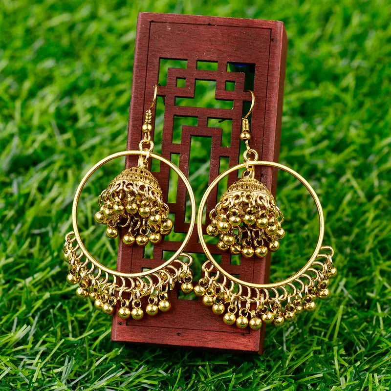 New Big Round Tassel Earrings