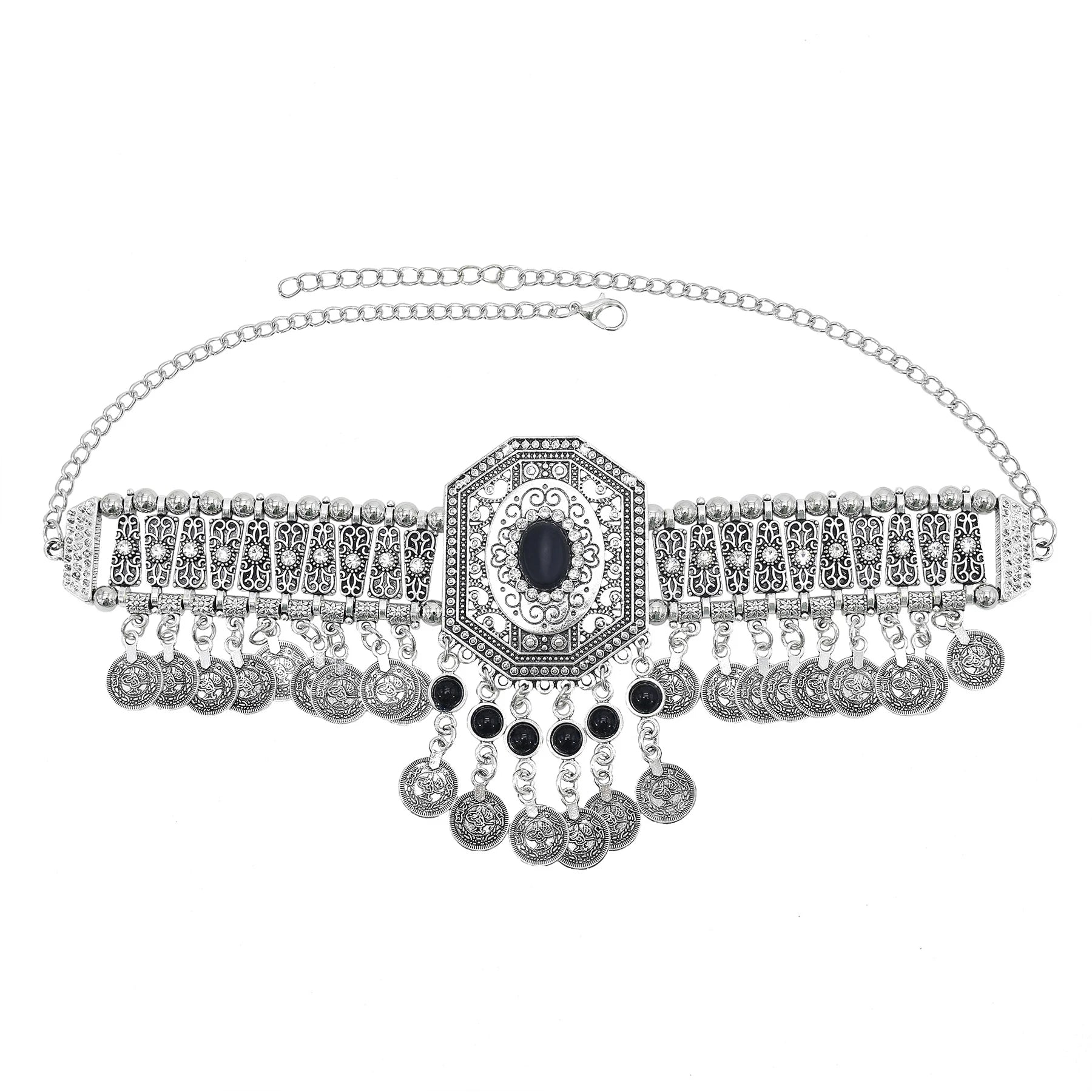 Turkish Ethnic Coin Choker Necklace