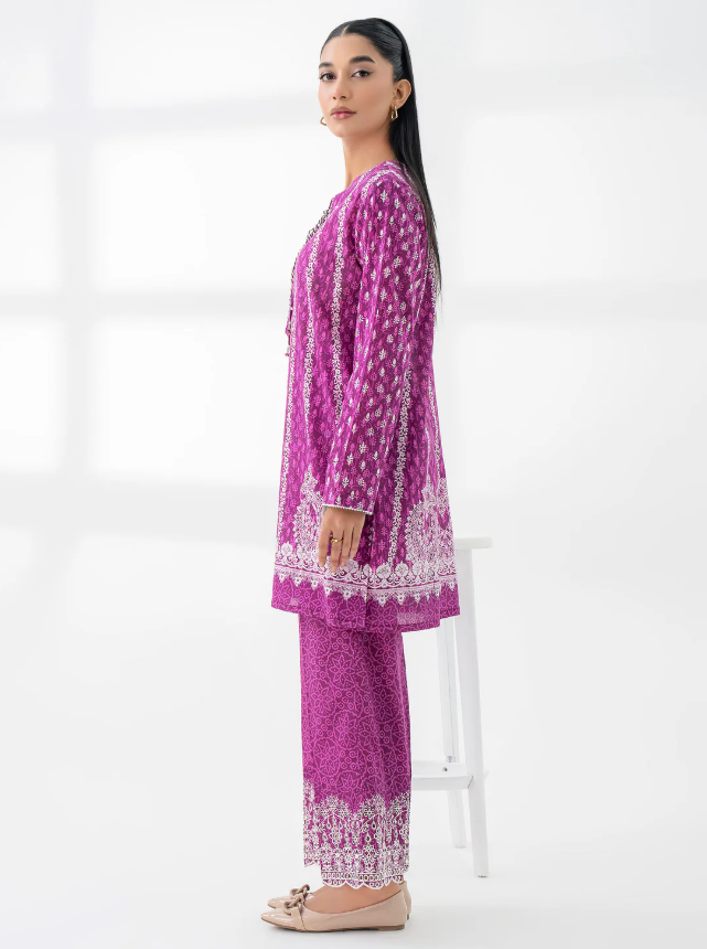 Limelight: Linen Co-Ord Set-Embroidered (Pret)