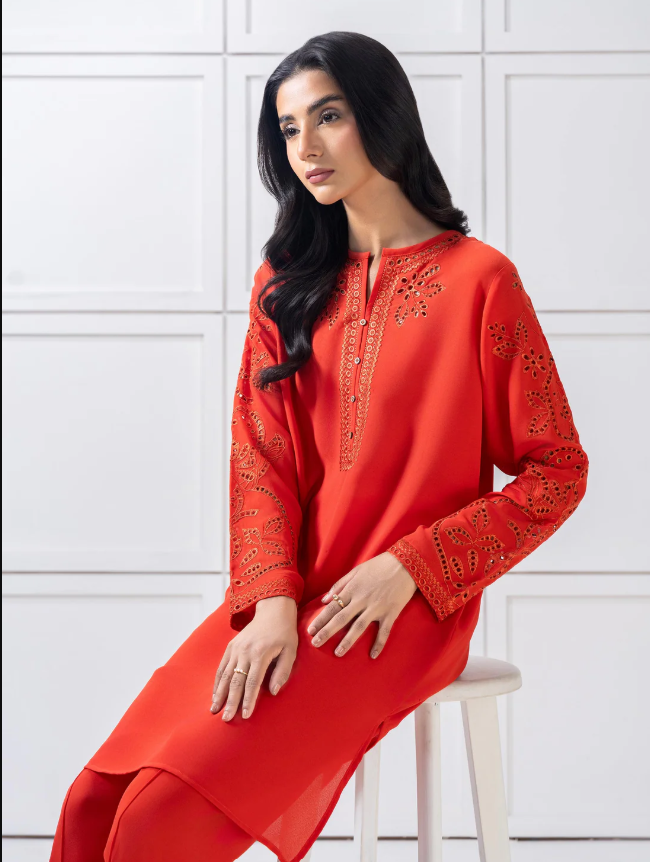 Limelight: Grip Co-Ord Set-Embroidered (Pret)