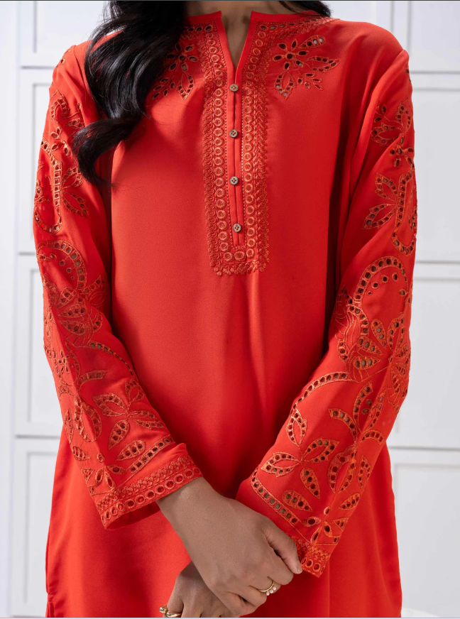 Limelight: Grip Co-Ord Set-Embroidered (Pret)