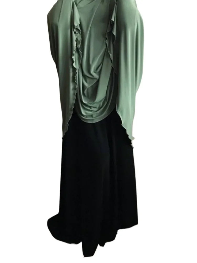 Muslim Long Khimar Formal Prayer Garment Hijab Women Ramadan Niqab Burka Islamic Turkey Namaz Burka Musulman Eid Jilbab Djellaba