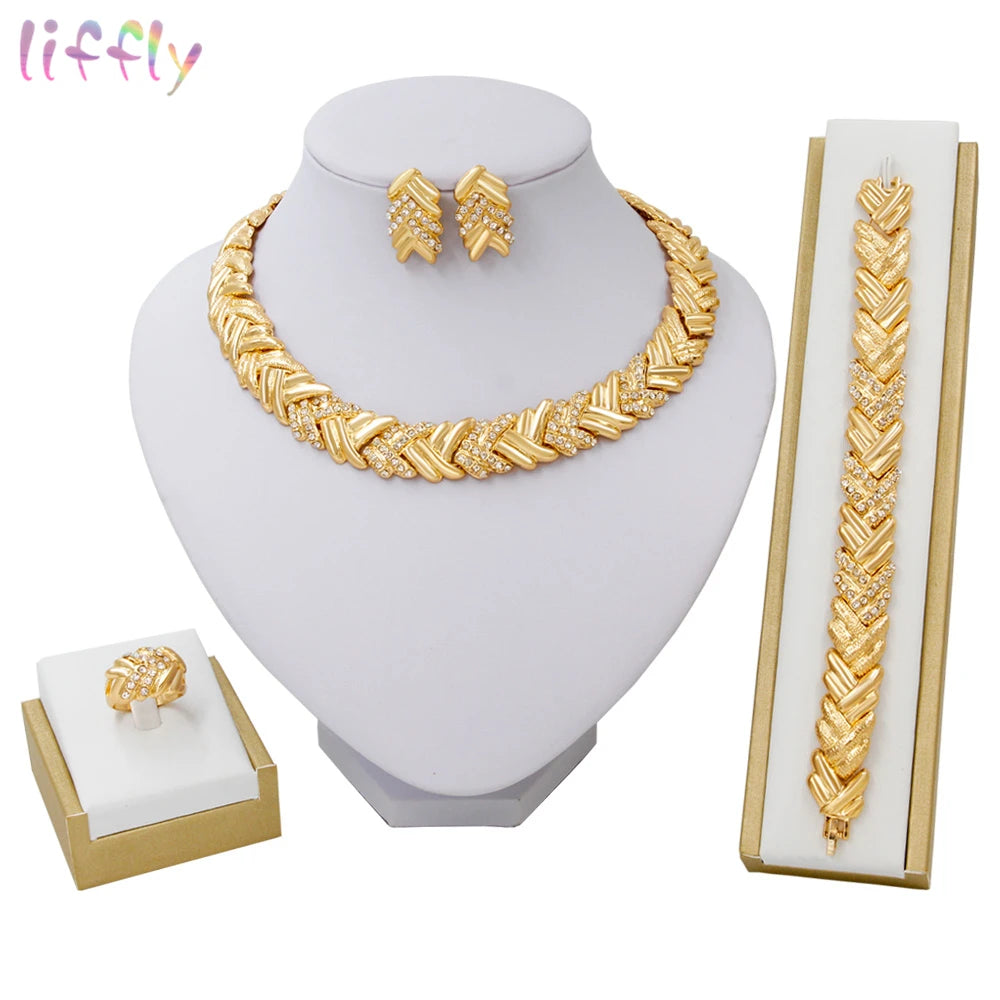 Gold Color Jewelry Sets for Women