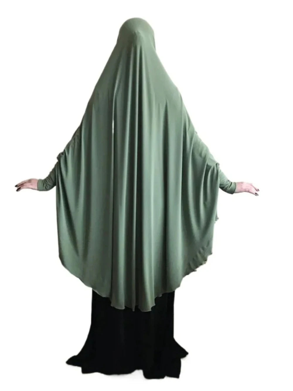Muslim Long Khimar Formal Prayer Garment Hijab Women Ramadan Niqab Burka Islamic Turkey Namaz Burka Musulman Eid Jilbab Djellaba