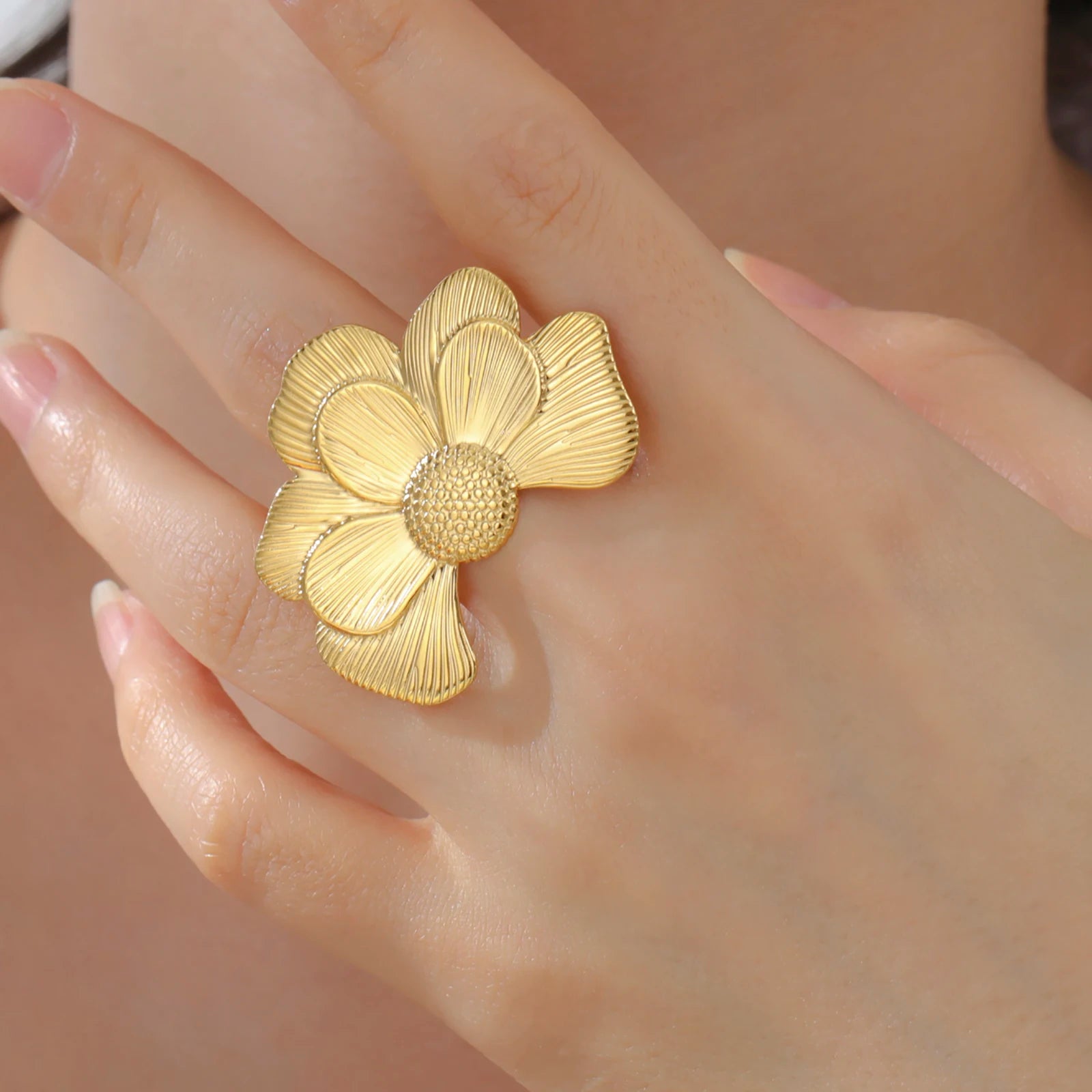 Aesthetic Flower Rings