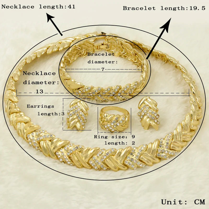 Gold Color Jewelry Sets for Women