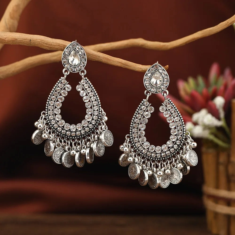 Elliptical quadrilateral lines Earrings