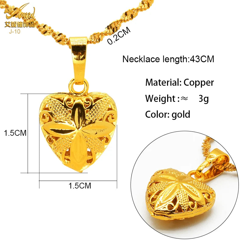 Golden Necklace with Pendant