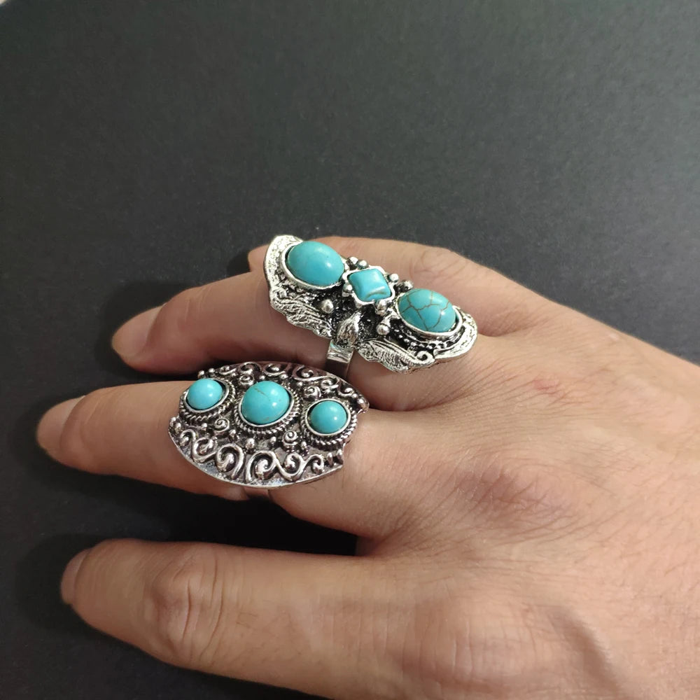 Turquoise Rings in silver