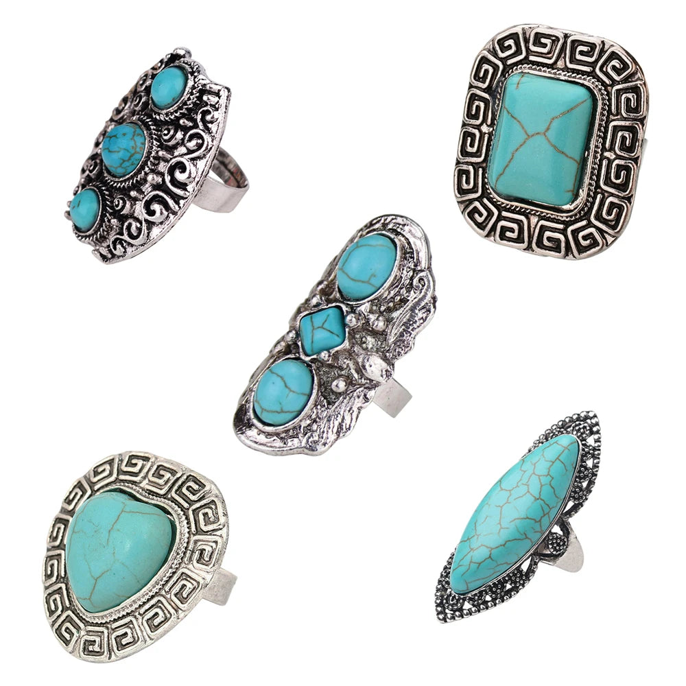 Turquoise Rings in silver