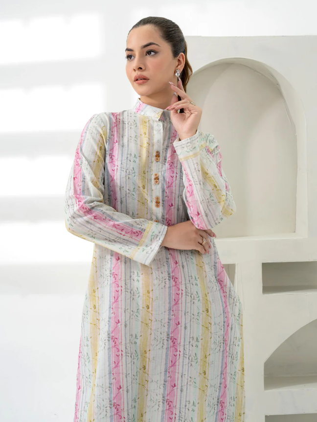 Limelight: Khaddar Shirt-Printed (Unstitched)