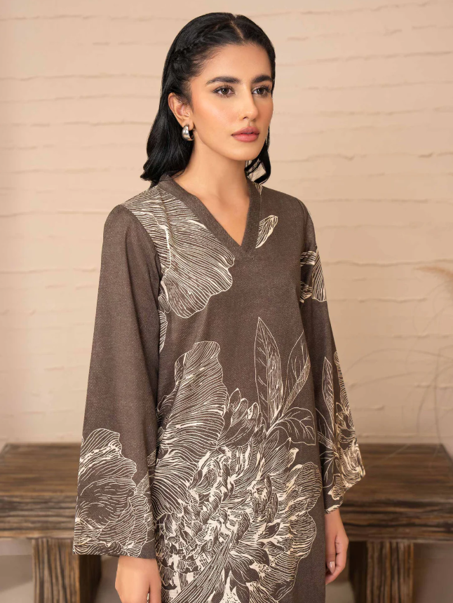 Limelight: 2 Piece Khaddar Suit-Printed (Unstitched)