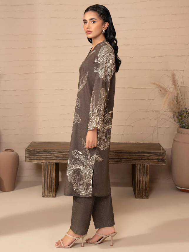 Limelight: 2 Piece Khaddar Suit-Printed (Unstitched)