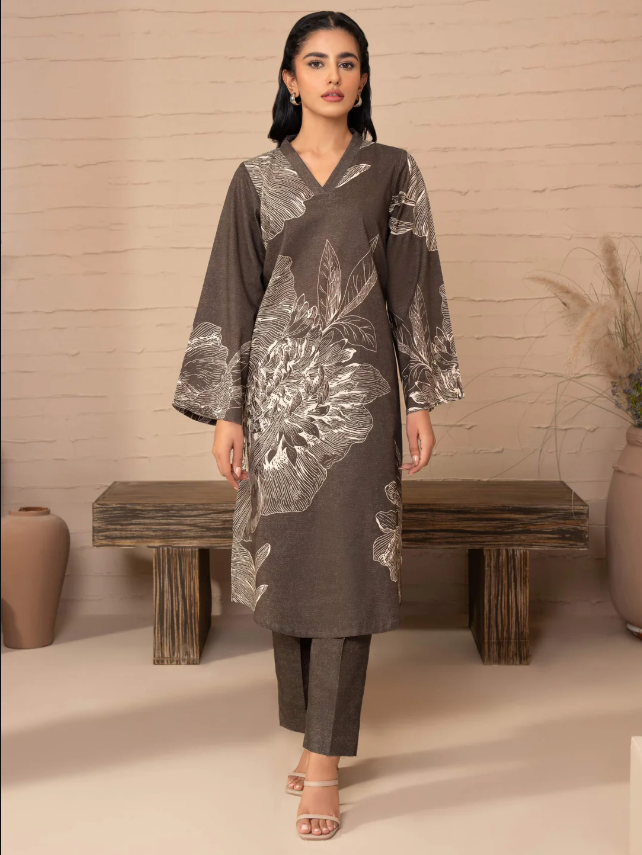 Limelight: 2 Piece Khaddar Suit-Printed (Unstitched)