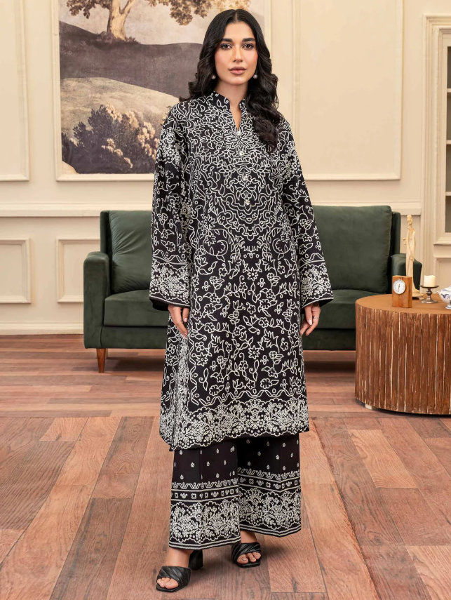 Limelight: 2 Piece Khaddar Suit-Paste Print (Unstitched)