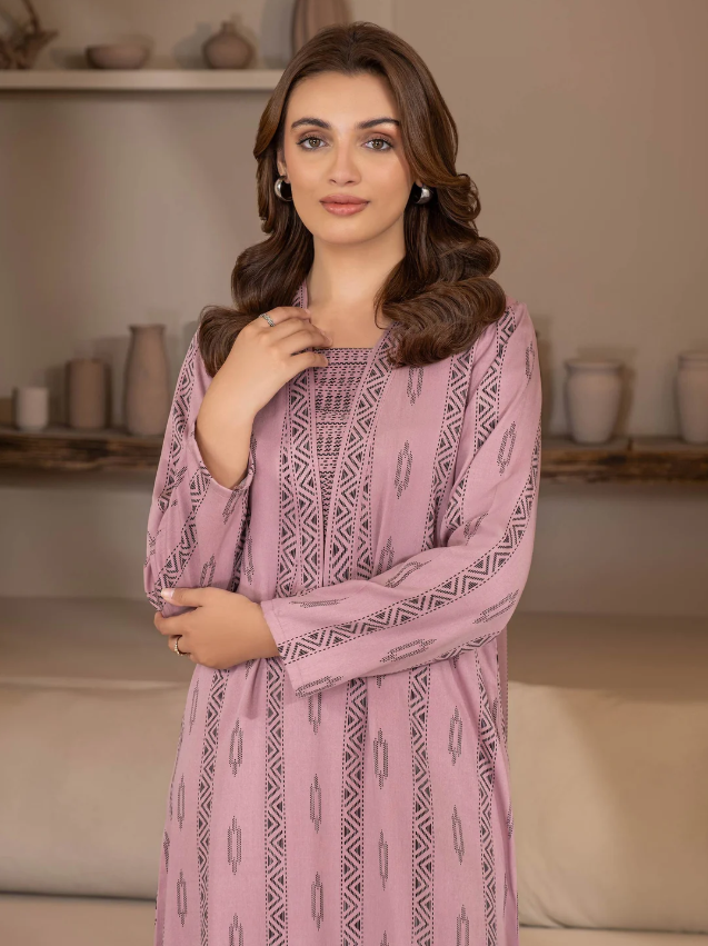 Limelight: 2 Piece Stone Suit-Printed (Unstitched)