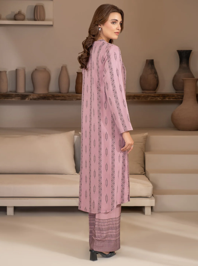 Limelight: 2 Piece Stone Suit-Printed (Unstitched)