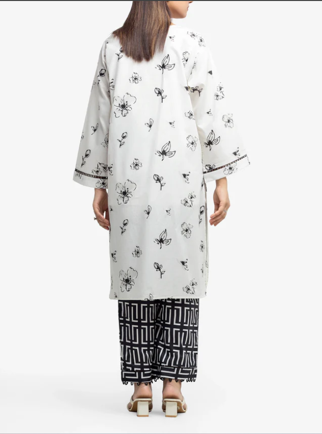 Edenrobe: Pret 2Pc Printed Cambric Shirt Trouser