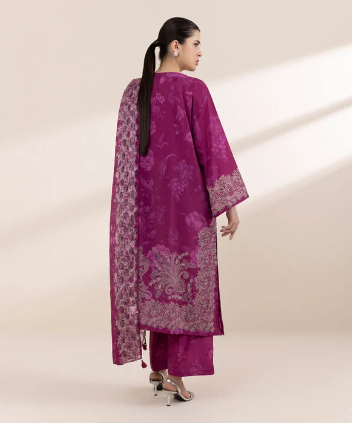 Sapphire: 3 Piece - Embellished Silk Suit