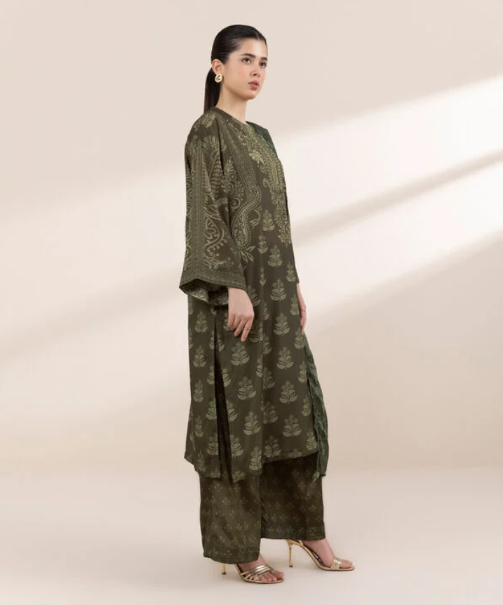 Sapphire: 3 Piece - Embellished Silk Suit
