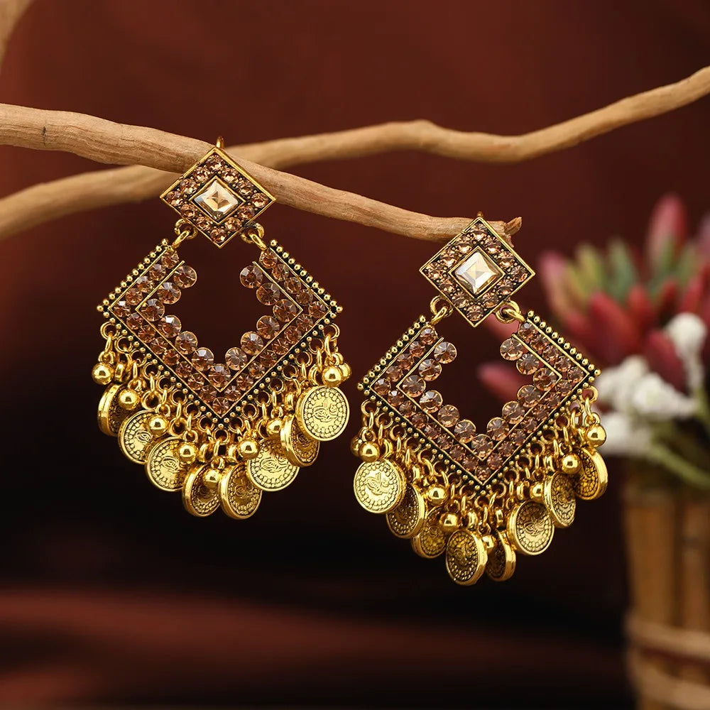 Elliptical quadrilateral lines Earrings