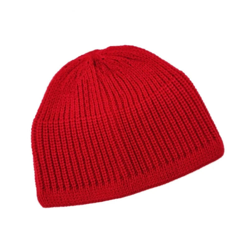 Ethnic Muslims Men Prayer Hat Knitted Islamic Kufi Hat Comfortable Namaz Hat Traditional Islamic Headwear