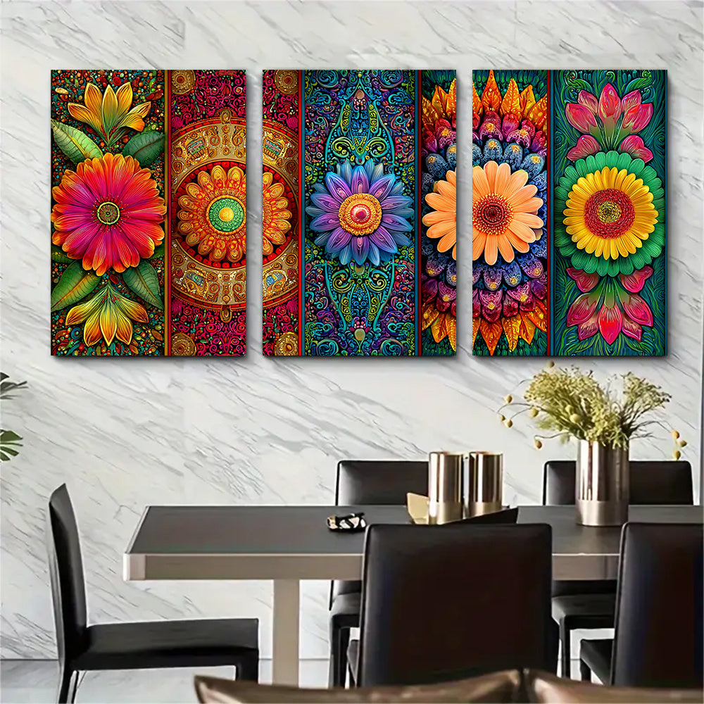 3pcs, 2D Flat Framed wall art - 40.64x60.96 cm, Set of 3 Pakistan Posters, Pakistan Travel Prints, Islamic Travel Art, Floral Wall Art, Arabic Art Poster, Pakistani Decor, Pakistani Gift, 2D Flat
